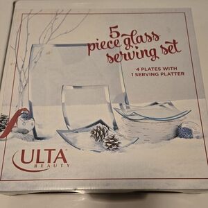 Ulta Beauty 5-Piece Glass Serving Set